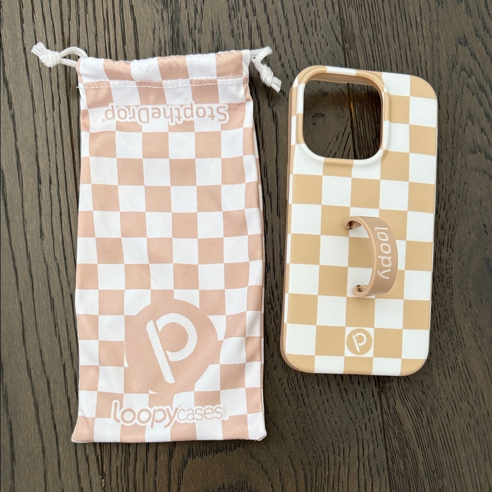 Loopy Case sand dollar checkered for iPhone 14 Pro
